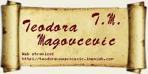 Teodora Magovčević vizit kartica